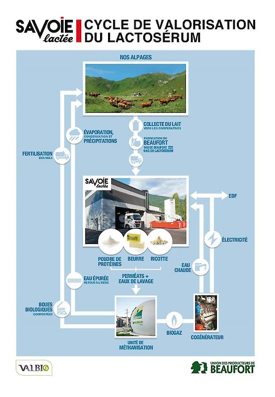 Savoie Lactée - Cycle de valorisation du lactosérum